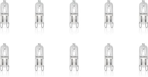 Philips - Halogeen - Lampjes - G9 - 18W (vervangt 25W) - Dimbaar - Helder - Warm Wit Licht - G9 Fitting - 18Watt (25Watt) - 230V - (10 STUKS)