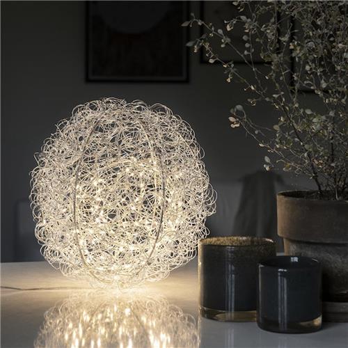 Kerstdecoratie - Sfeervolle kerstdecoratie bal - 3000K Warm wit - 160 LEDs - IP20 - 30 cm - kerstverlichting