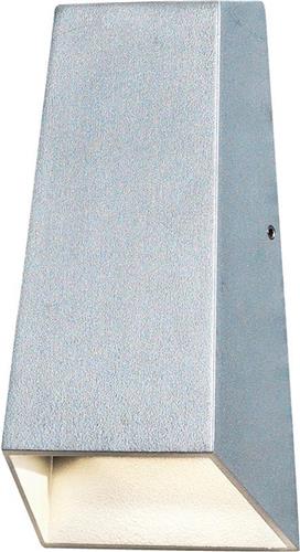 Konstsmide Imola LED 2x 3W - Wandspot flush 17cm - 230V - 3000K - grijs