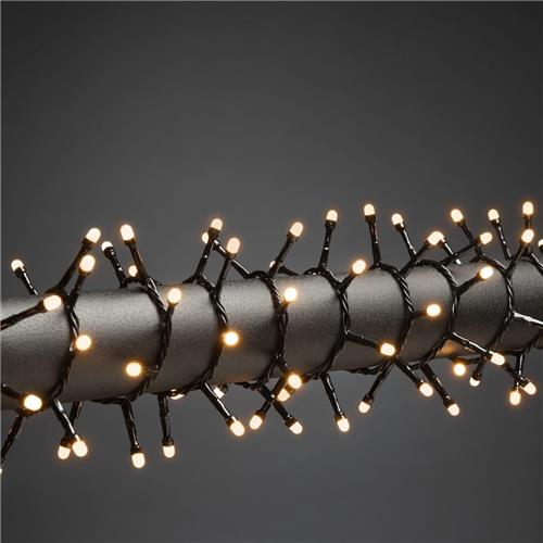 LED Clusterverlichting voor binnen - Frosted 2100K Amber - 200 LEDs  4,4 meter  IP20  Kerstverlichting  Incl. transformator