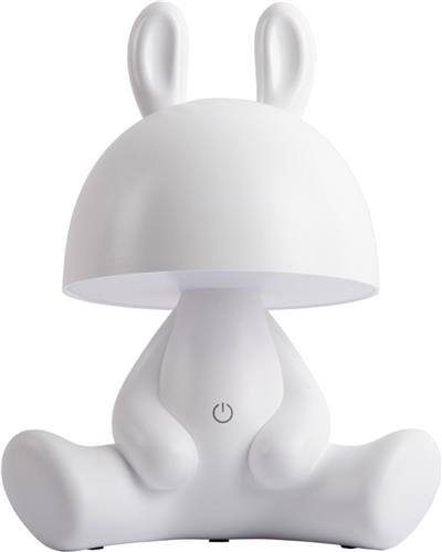 Leitmotiv Tafellamp Bunny - Wit - 22x17x27cm - Scandinavisch - Sinterklaas cadeau - Sinterklaas cadeautjes - Cadeau vrouw - Cadeau man - Cadeau voor haar - Cadeau voor hem - Sint cadeau - Sint kado - Kado man - Kado vrouw