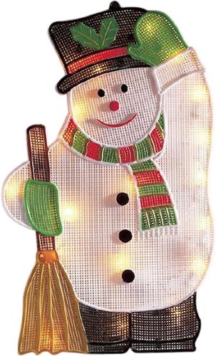 Konstsmide Raamdecoratie Sneeuwpop 20 Led Ip20 Warm Wit