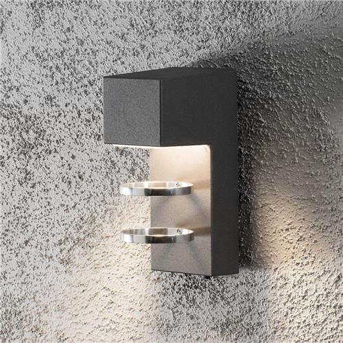 Konstsmide 7957-370 wandverlichting Antraciet, Grijs Geschikt voor buitengebruik