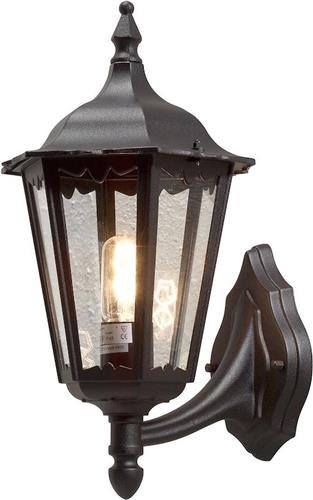 Konstsmide Firenze - Wandlamp opwaarts 48cm - 230V - E27 - matzwart