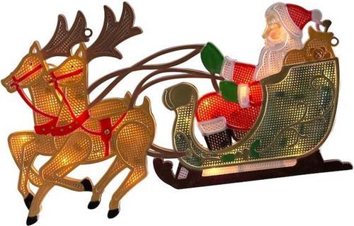 Konstsmide Kerstman - 2D kerstfiguur - Rood - 29cm hoog - IP20