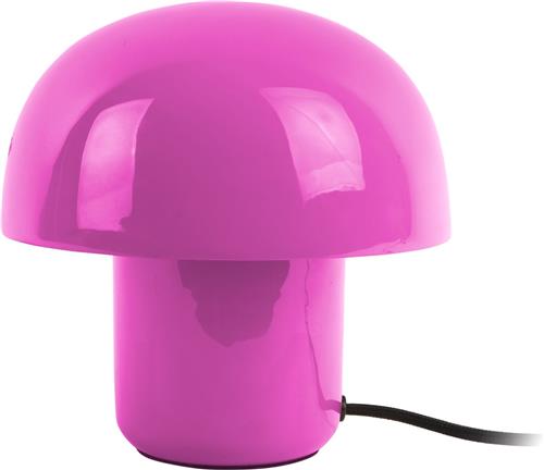 Leitmotiv Tafellamp Fat Mushroom Mini - Metaal - Roze - 20x20x20 cm (BxHxD) - Bright Pink - E14/max 15W
