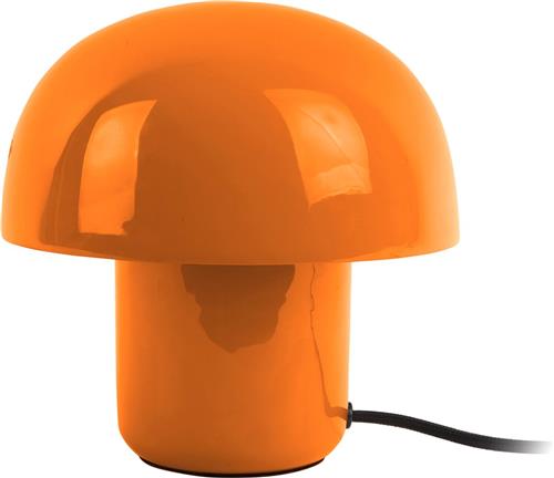 Leitmotiv Tafellamp Fat Mushroom Mini - Metaal - Oranje - 20x20x20 cm (BxHxD) - Bright Orange - E14/max 15W