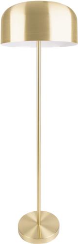 Leitmotiv Vloerlamp Capa - Metaal Mat Geborsteld goud - Ø42x150cm - Modern - Staande lampen voor Woonkamer - Slaapkamer
