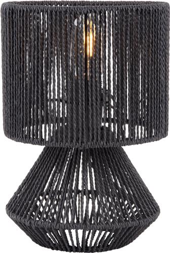 Leitmotiv Tafellamp Forma - Zwart - 20x20x30cm - Modern - Sinterklaas cadeau - Sinterklaas cadeautjes - Cadeau vrouw - Cadeau man - Cadeau voor haar - Cadeau voor hem - Sint cadeau - Sint kado - Kado man - Kado vrouw