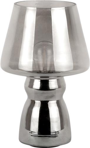 Leitmotiv Tafellamp Classic LED - Zilver - 16,5x16,5x25,5cm - Modern - Sinterklaas cadeau - Sinterklaas cadeautjes - Cadeau vrouw - Cadeau man - Cadeau voor haar - Cadeau voor hem - Sint cadeau - Sint kado - Kado man - Kado vrouw