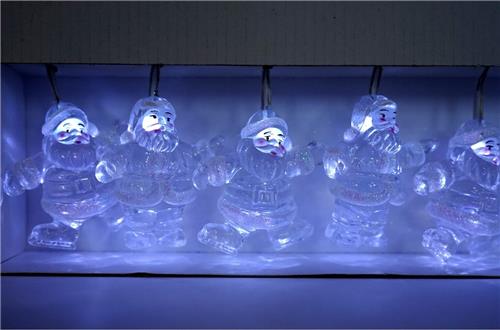 Konstmide LED lichtsnoer kerstman 6,75 m