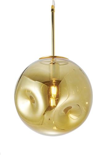 Leitmotiv - Hanglamp Blown Glass Rond - Goud