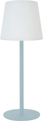 Leitmotiv Tafellamp Outdoors - Blauw - 15x15x40cm - Modern - Sinterklaas cadeau - Sinterklaas cadeautjes - Cadeau vrouw - Cadeau man - Cadeau voor haar - Cadeau voor hem - Sint cadeau - Sint kado - Kado man - Kado vrouw