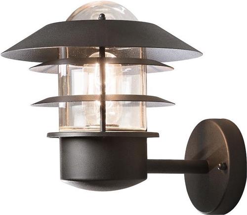 Konstsmide Modena Wandlamp Buiten - Ø22cm - E27 - IP44 - Zwart
