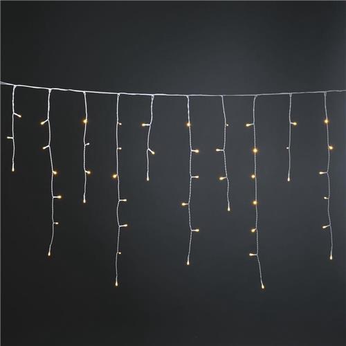 IJspegelverlichting voor buiten - Frosted - 2100K Amber - 200 LED's - 5 meter - Vuurvlieg effec