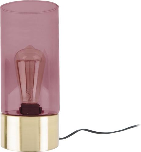 Leitmotiv Lax tafellamp  ø 12 cm  E27 (grote fitting)  goud en roze en transparant