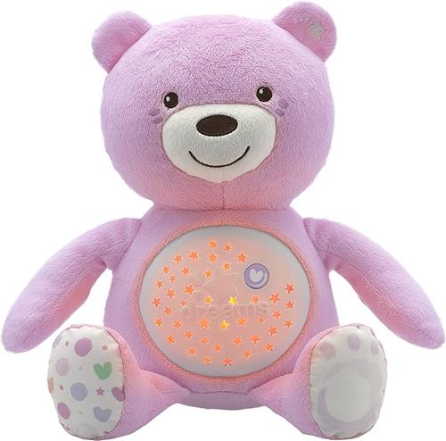 Chicco First Dreams Knuffel Beer Projector - Roze