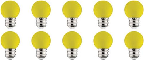 Voordeelpak 10x LED Lamp E27 - Kozolux Romba - Geel Gekleurd - 1W