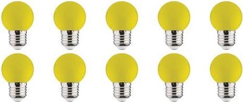 Voordeelpak 10x LED Lamp E27 - Kozolux Romba - Geel Gekleurd - 1W