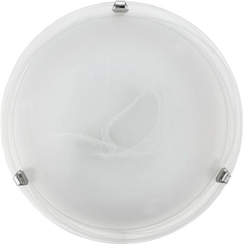 EGLO Salome Wand/Plafondlamp - 2 Lichts - Chroom - Wit