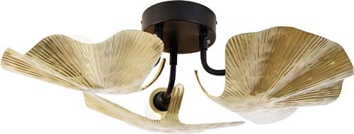QAZQA louka - Oosterse Plafondlamp - 3 lichts - Ø 67 cm - Messing - Woonkamer | Slaapkamer | Keuken