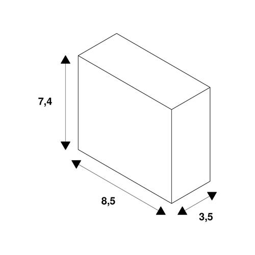 SLV Adapter voor 1-fase HV-spanningsrail Adapter Wit 143171