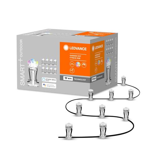 LEDVANCE Slim tuinarmatuur LED: voor grond, SMART+ GARDEN DOT MULTICOLOR / 2,5- W, 22-24- V, stralingshoek: 33, RGB, body materiaal: polycarbonate (pc), IP65