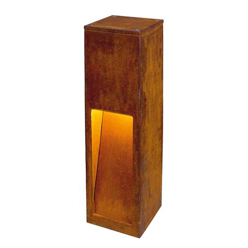 SLV buiten sokkellamp Rusty Slot 50 - led - geroest staal