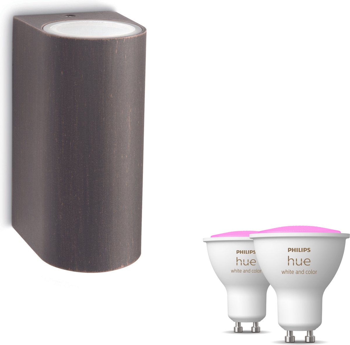 Philips Hue Econic muurlamp - wit en gekleurd licht - omhoog - Smart Philips Hue Econic muurlamp - wit en gekleurd licht - omhoog - Smart