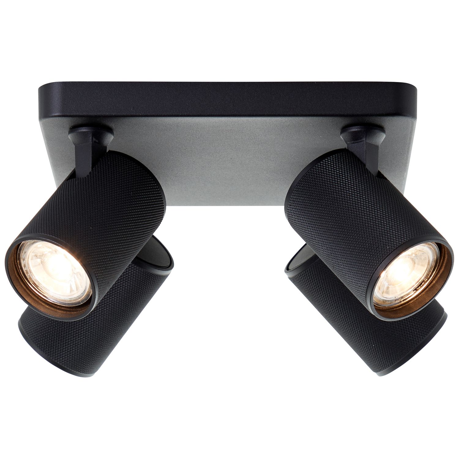 Brilliant Marty - Plafondspot - GU10 4x5W - 3000K - Zwart - Lampenonline