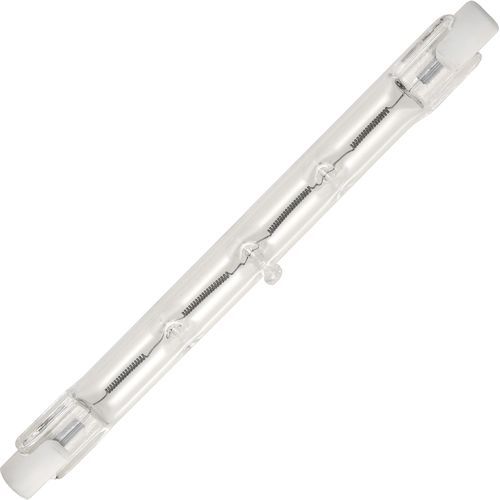 Halogeengloeilampen, T3 r7s halogeenlamp 78 mm 100 W, J-type T3-gloeilamp, warm wit 2700 K, dubbelzijdige halogeenlampen voor werk, veiligheid, landschapsverlichting, staande lampen (6 stuks